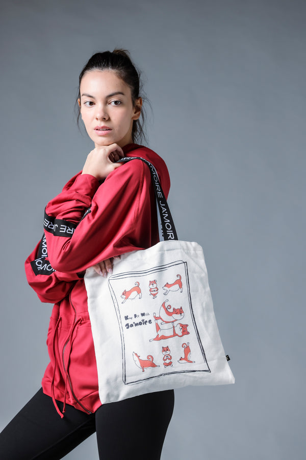 JA'MOIRE Yoga Shiba Tote Bag
